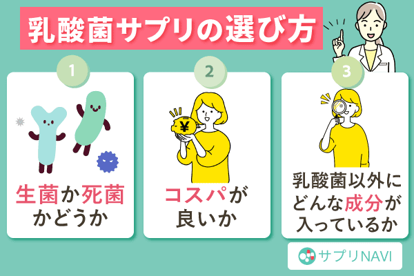 乳酸菌サプリの選び方